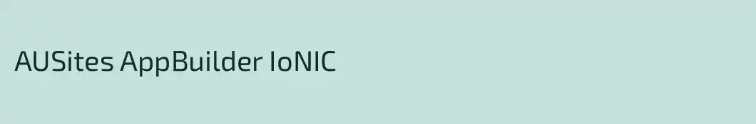 AUSites AppBuilder IoNIC